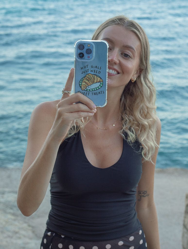 Lauren Emmett x Skinnydip Hot Girls Need Sweet Treats Shock iPhone Case Phone Cases Skinnydip London
