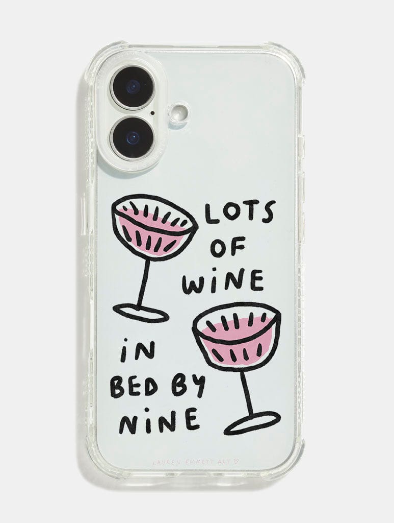 Lauren Emmett x Skinnydip Lots Of Wine Shock iPhone Case Phone Cases Skinnydip London