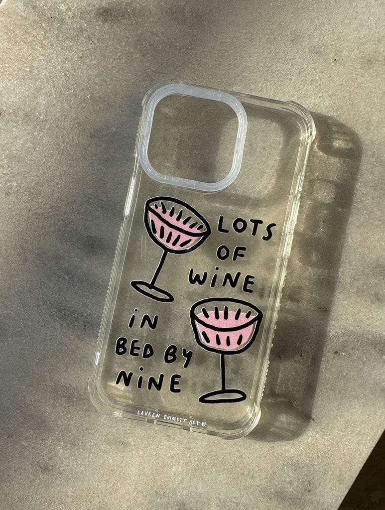 Lauren Emmett x Skinnydip Lots Of Wine Shock iPhone Case Phone Cases Skinnydip London