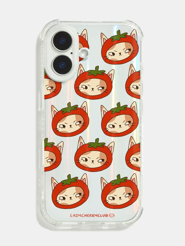 Lazy Cherry Cub x Skinnydip Tomato Kitty Shock iPhone Case | Fun