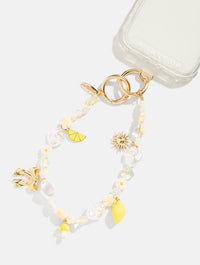 Lemon Sunshine Beaded Charm Phone Grips Skinnydip London