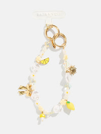 Lemon Sunshine Beaded Charm Phone Grips Skinnydip London