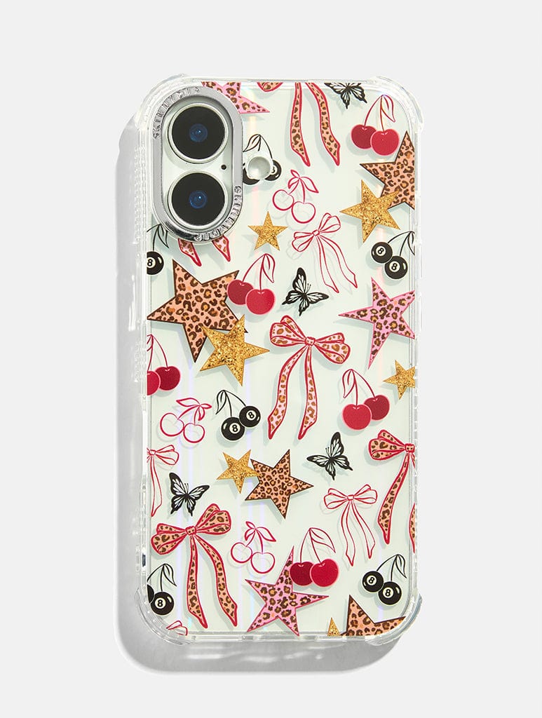 Leopard Cherry Scrapbook Shock iPhone Case Phone Cases Skinnydip London