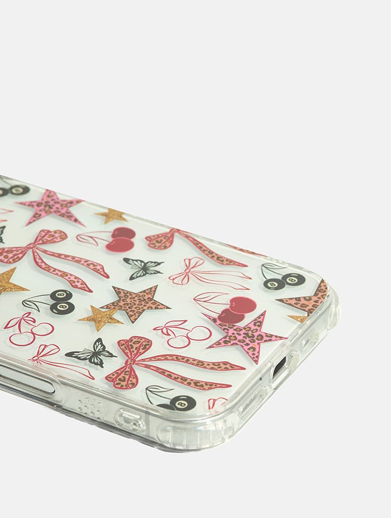 Leopard Cherry Scrapbook Shock iPhone Case Phone Cases Skinnydip London