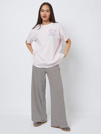 Lets Get Cozy Pink T-Shirt Tops & T-Shirts Skinnydip London