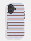 Life Of Mummies x Skinnydip Baby Blue Stripe Ultra Protective iPhone Case Phone Cases Skinnydip London
