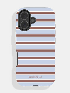 Life Of Mummies x Skinnydip Baby Blue Stripe Ultra Protective iPhone Case Phone Cases Skinnydip London