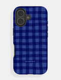 Light Blue Gingham Ultra Protective iPhone Case Phone Cases Skinnydip London