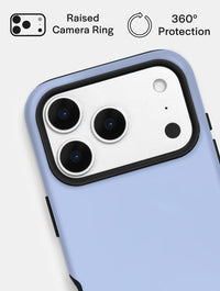 Light Blue with Brown Solid Colour Ultra Protective iPhone Case Phone Cases Skinnydip London