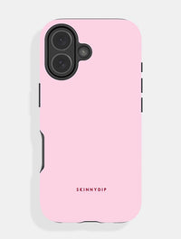 Light Pink with Red Solid Colour Ultra Protective iPhone Case Phone Cases Skinnydip London