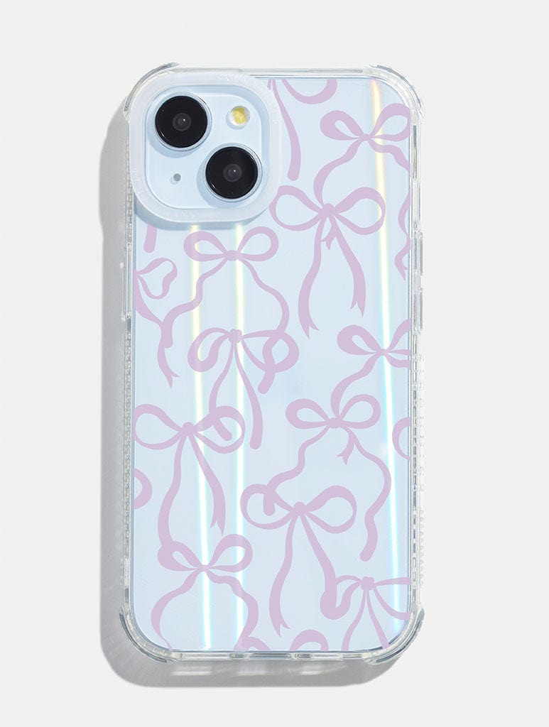 Lilac Bows Holo Shock iPhone Case Lilac Bows Holo Shock iPhone Case