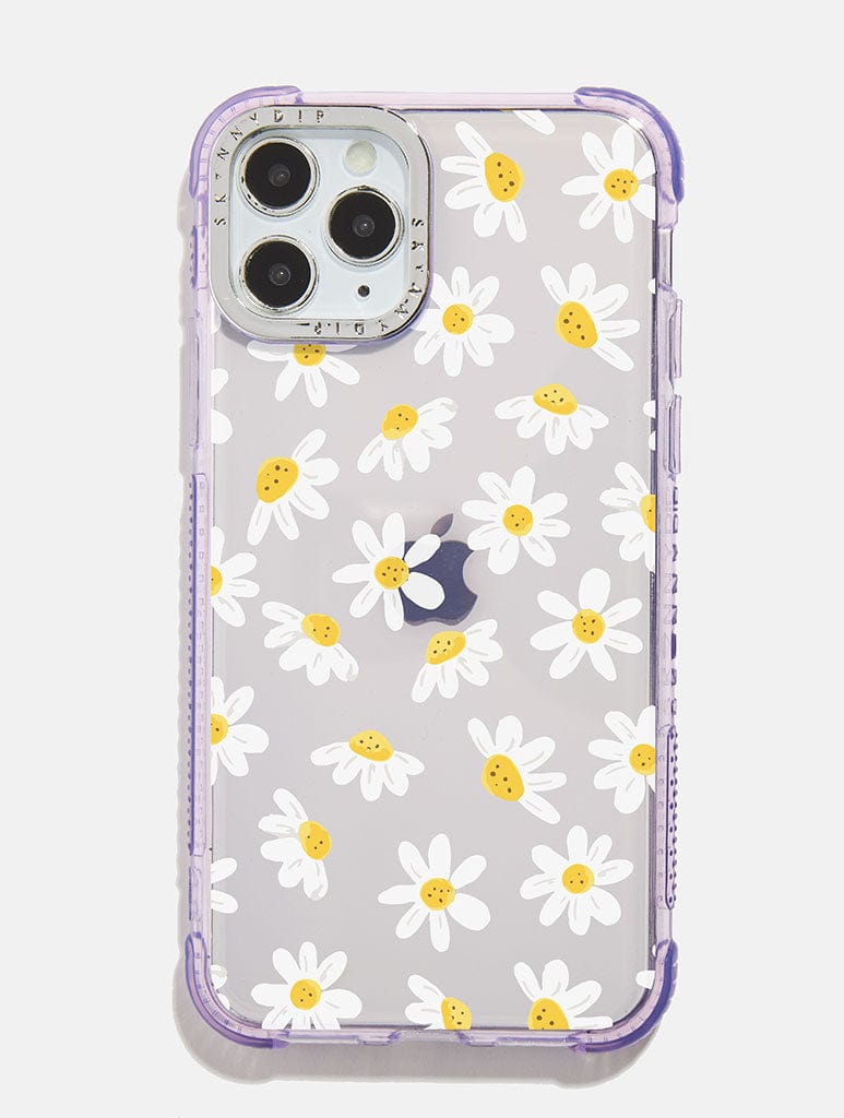 Lilac Cute Daisy Shock iPhone Case Phone Cases Skinnydip London