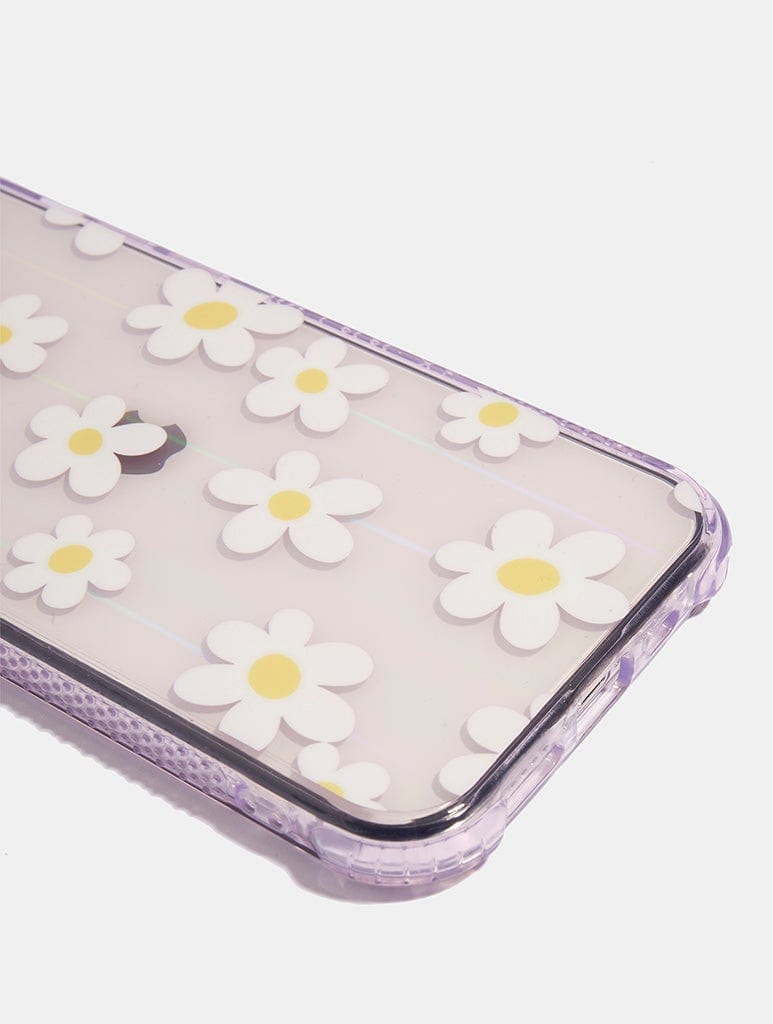 Lilac Daisy Holo Shock iPhone Case Phone Cases Skinnydip London