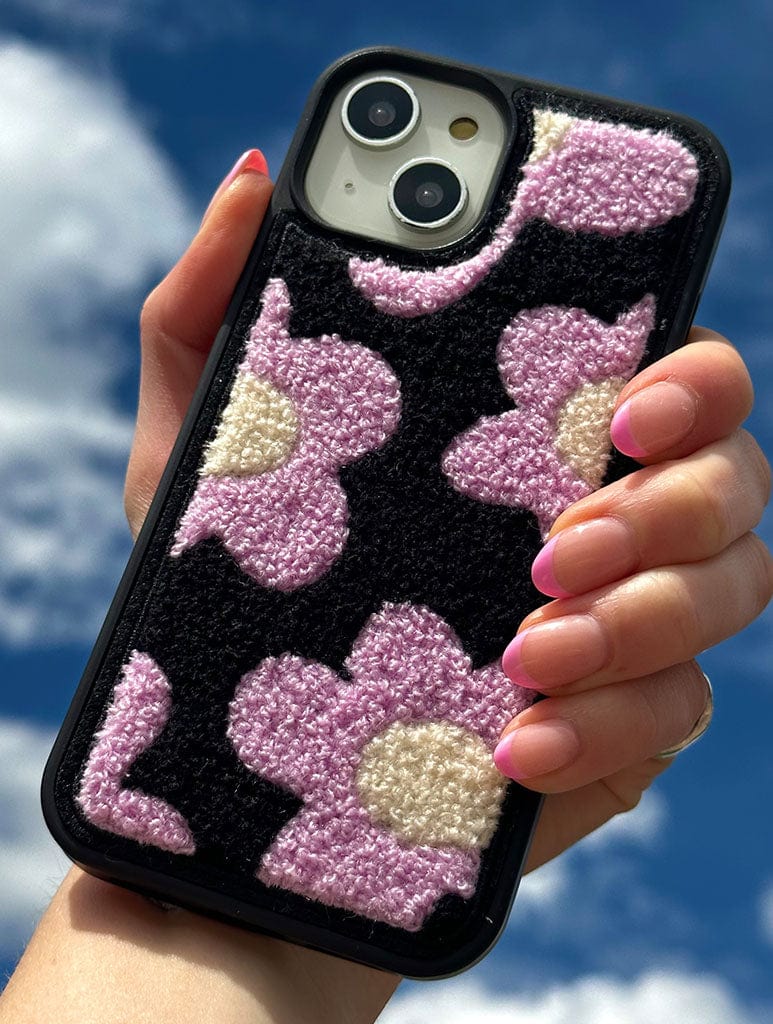 Lilac Flower Tufted iPhone Case Phone Cases Skinnydip London