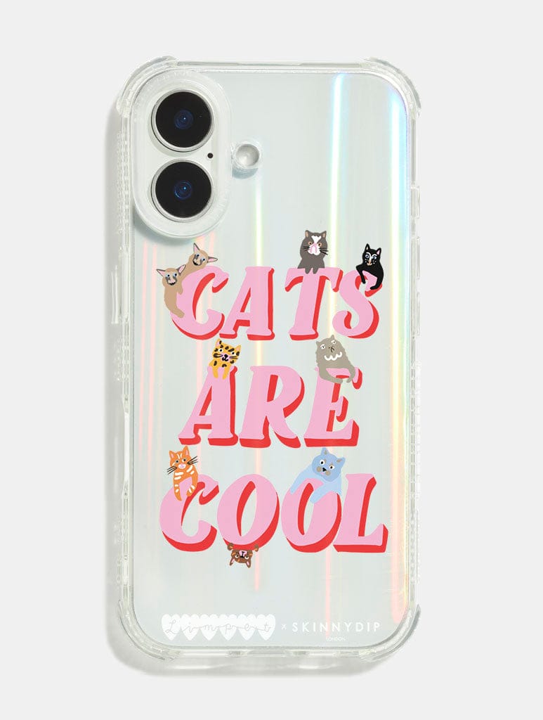 Limpet x Skinnydip Cats Are Cool Shock iPhone Case Phone Cases Skinnydip London