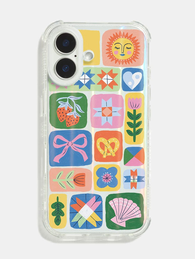Lisa Barlow x Skinnydip Doodle Patchwork Shock iPhone Case Phone Cases Skinnydip London