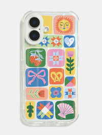 Lisa Barlow x Skinnydip Doodle Patchwork Shock iPhone Case Phone Cases Skinnydip London