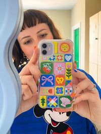 Lisa Barlow x Skinnydip Doodle Patchwork Shock iPhone Case Phone Cases Skinnydip London