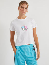 Little Twin Stars x Skinnydip With Love Baby T-Shirt In White Tops & T-Shirts Skinnydip London