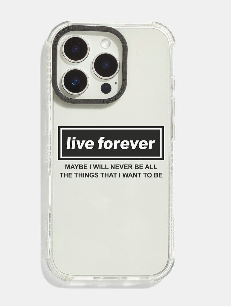 Live Forever Shock iPhone Case Phone Cases Skinnydip London