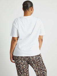 Live Forever T-Shirt In White Tops & T-Shirts Skinnydip London