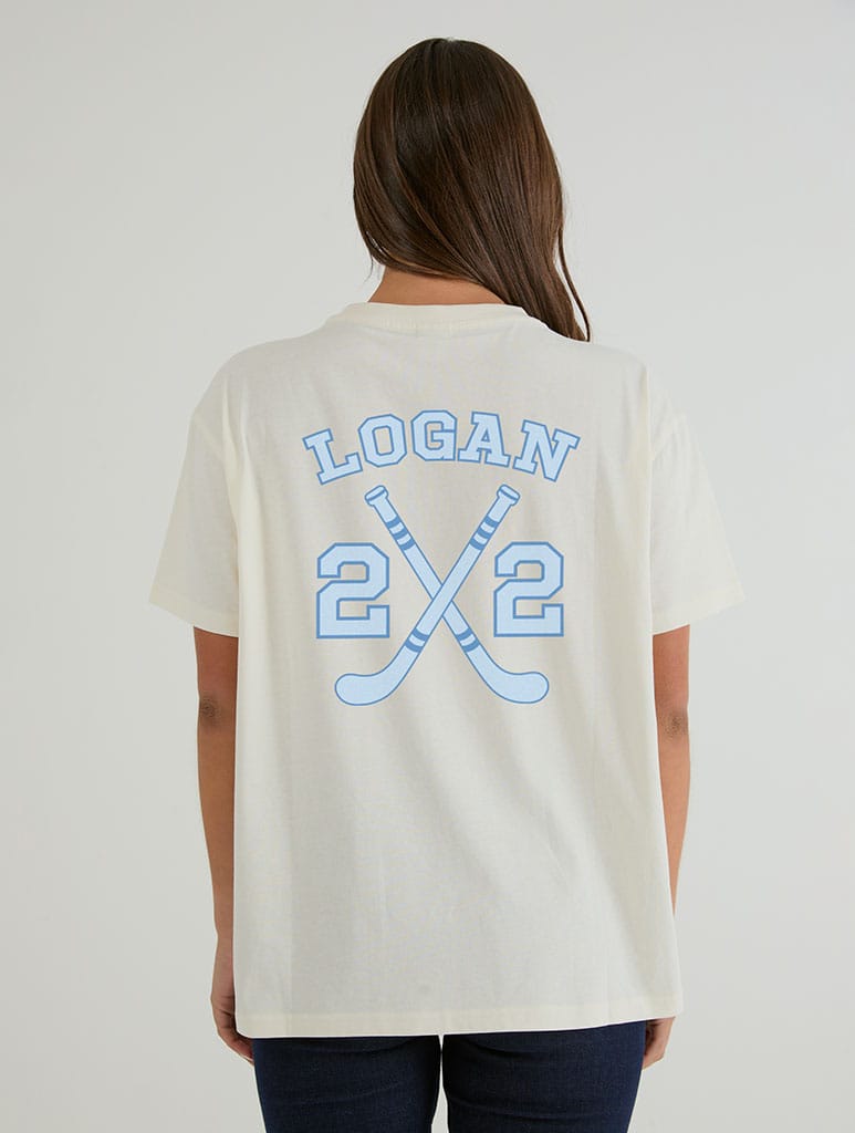 Logan 22 T-Shirt In White Tops & T-Shirts Skinnydip London