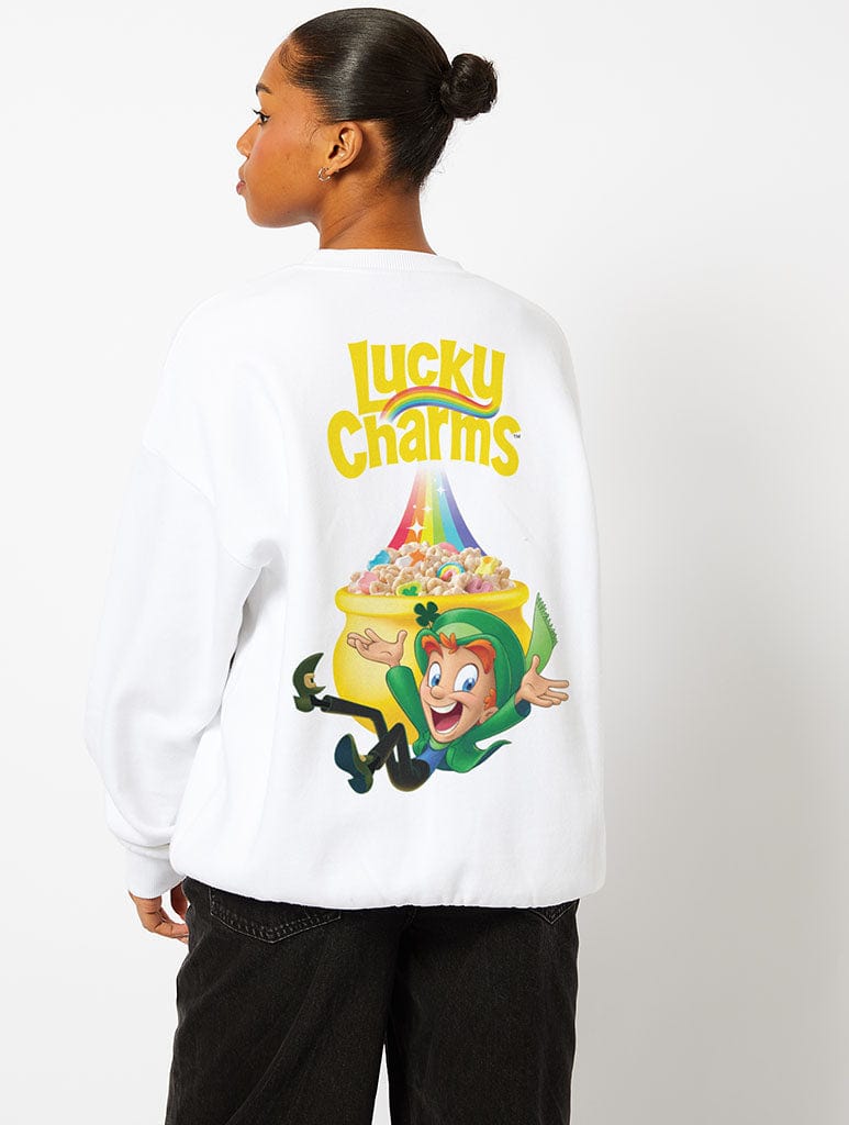 Lucky Charms‚Ñ¢ Sweatshirt in Ecru Hoodies & Sweatshirts Skinnydip London