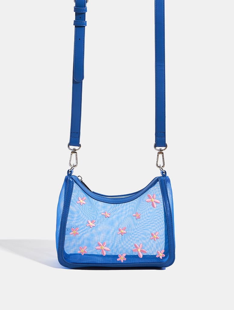 Maia Blue Mesh Cross Body Bag Bags Skinnydip London