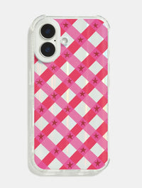 Maïa Faddoul x Skinnydip Pink Check Shock iPhone Case Phone Cases Skinnydip London