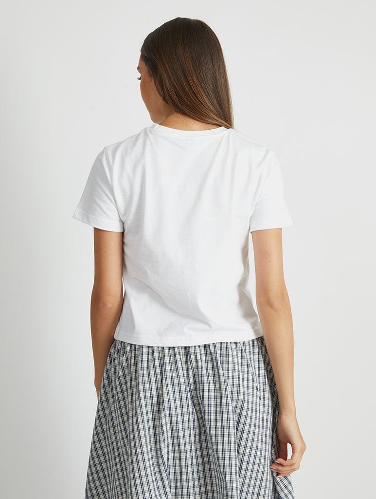 Man's Best Friend Puppy Baby T-Shirt In White Tops & T-Shirts Skinnydip London