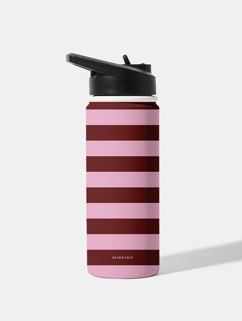 Maroon and Pink 18oz Stainless Steel Water bottle Water Bottles Skinnydip London