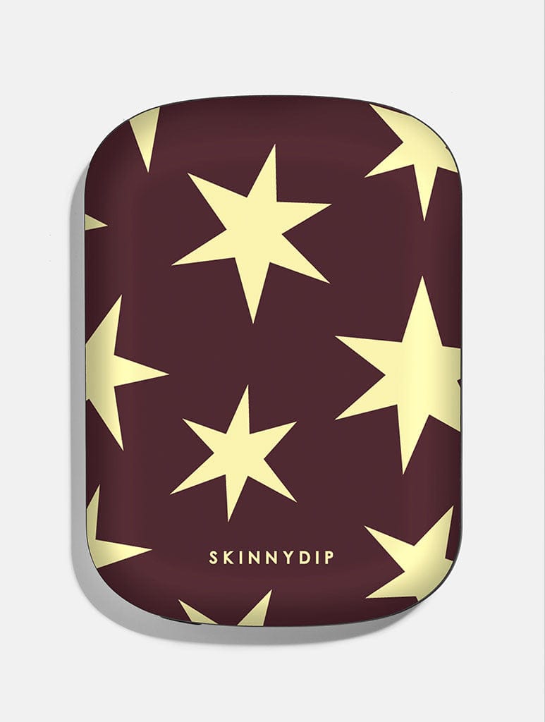 Maroon and Yellow Stars Portable Magsafe Charger Portable Chargers Skinnydip London
