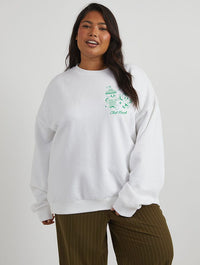 Matcha Sweatshirt In Ecru Hoodies & Sweatshirts Skinnydip London