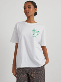 Matcha T-Shirt In Ecru Tops & T-Shirts Skinnydip London