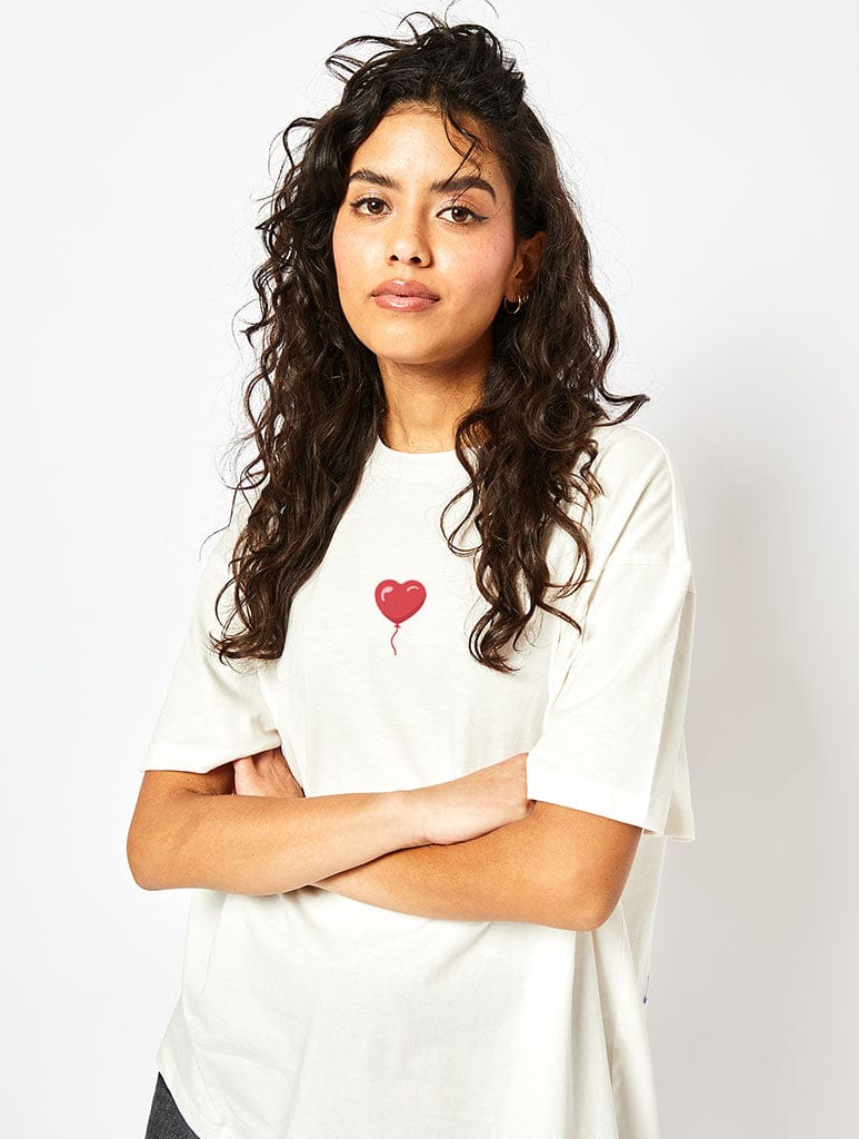 Matilda T-Shirt In White Tops & T-Shirts Skinnydip London