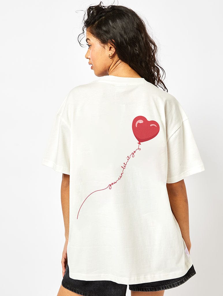 Matilda T-Shirt In White Tops & T-Shirts Skinnydip London