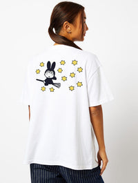 Miffy Broomstick T-Shirt in Ecru Tops & T-Shirts Skinnydip London
