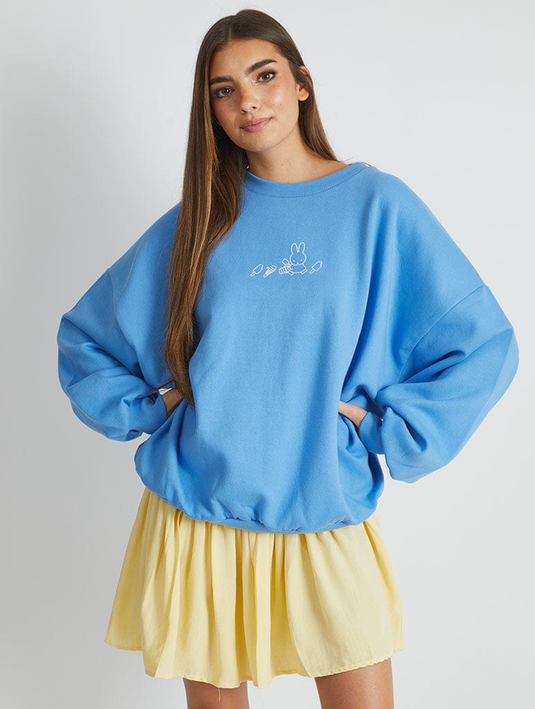 Miffy Seaside Outline Sweatshirt Hoodies & Sweatshirts Skinnydip London