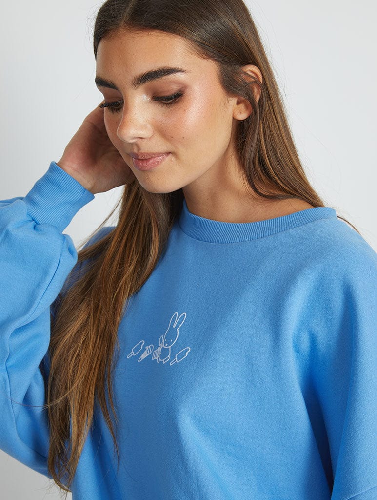 Miffy Seaside Outline Sweatshirt Hoodies & Sweatshirts Skinnydip London