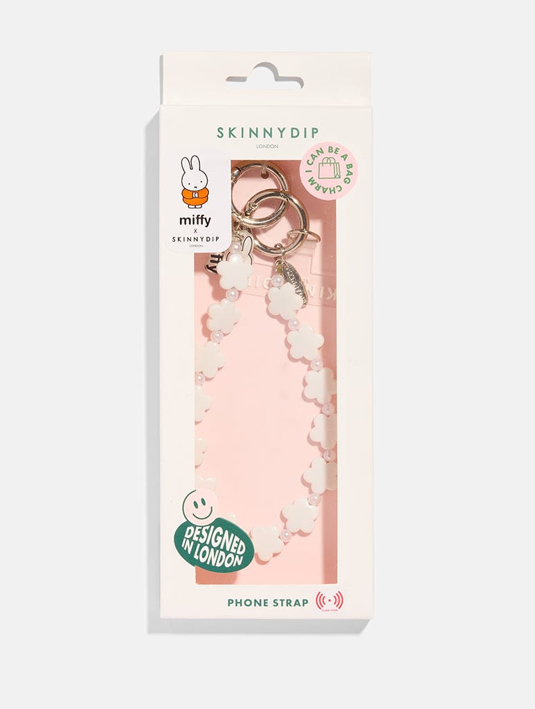 Miffy x Skinnydip Blossom Beaded Charm Phone Grips Skinnydip London