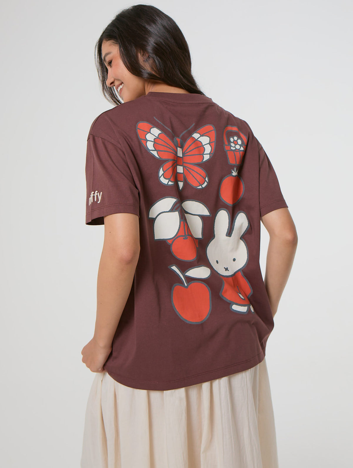 Miffy x Skinnydip Brown Nature T-Shirt Tops & T-Shirts Skinnydip London