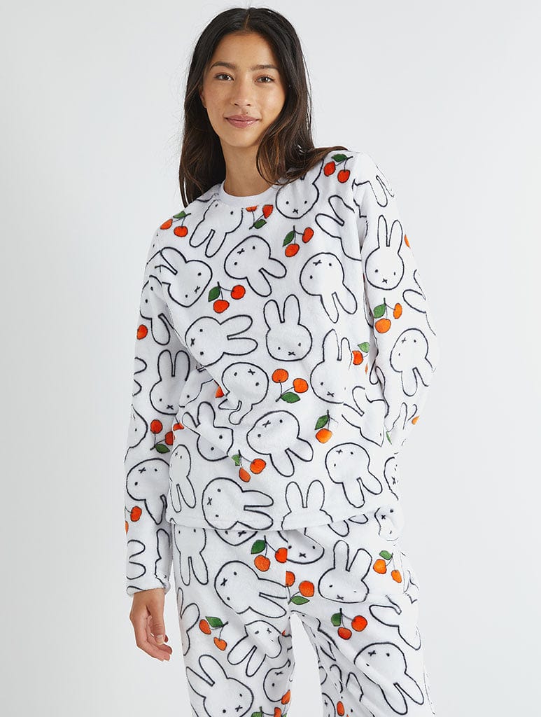 Miffy x Skinnydip Cherry Fleece Pyjama Set Lingerie & Nightwear Skinnydip London
