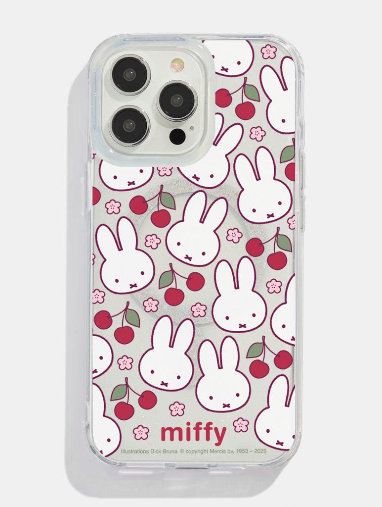 Miffy x Skinnydip Cherry Glitter MagSafe iPhone Case Phone Cases Skinnydip London