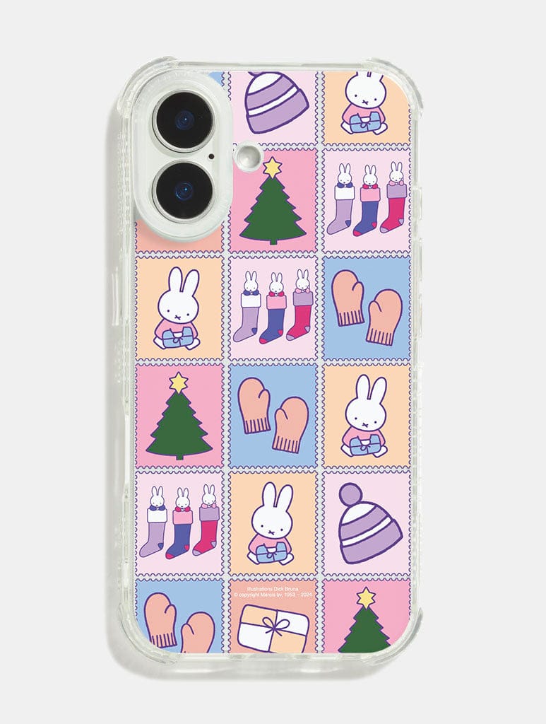 Miffy x Skinnydip Christmas Stamps Shock iPhone Case Phone Cases Skinnydip London