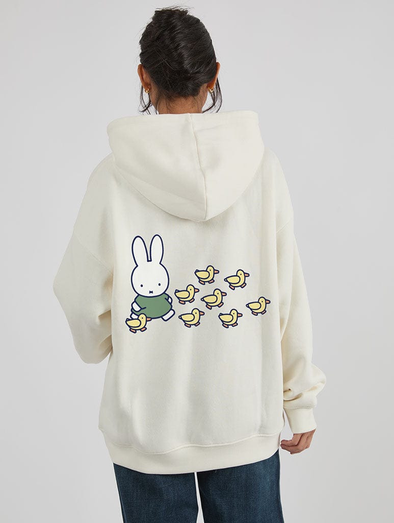 Miffy x Skinnydip Ducks Hoodie In White Hoodies & Sweatshirts Skinnydip London
