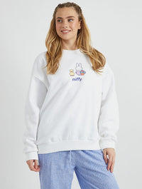 Miffy x Skinnydip Easter Sweatshirt in Ecru Hoodies & Sweatshirts Skinnydip London