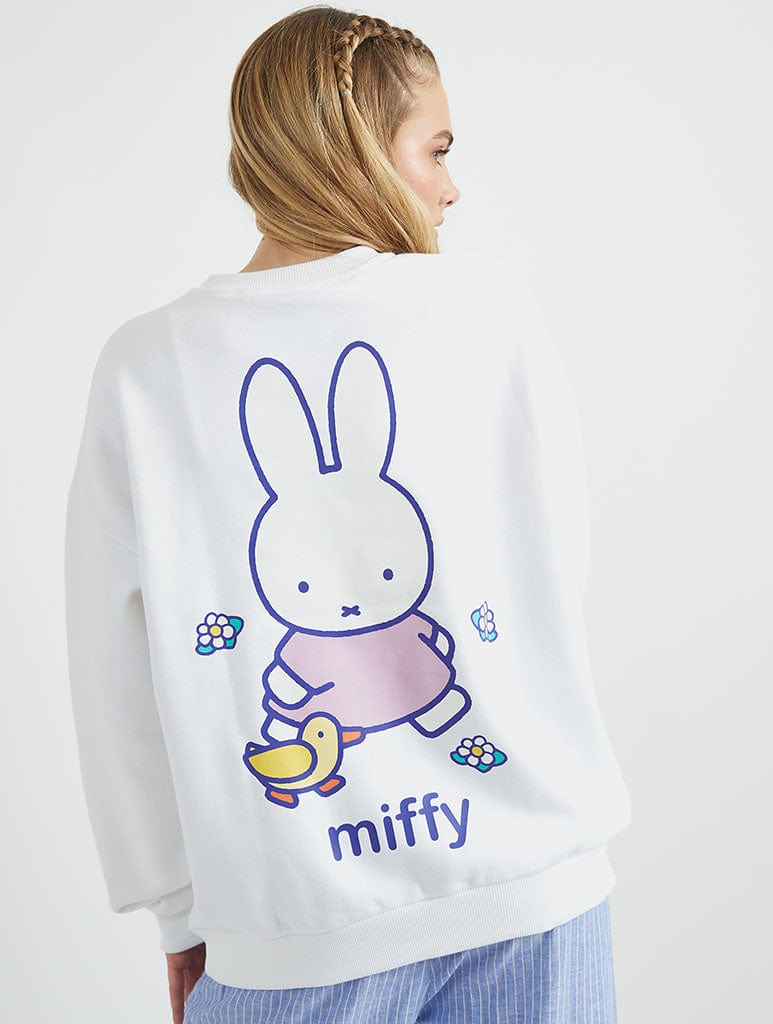 Miffy x Skinnydip Easter Sweatshirt in Ecru Hoodies & Sweatshirts Skinnydip London
