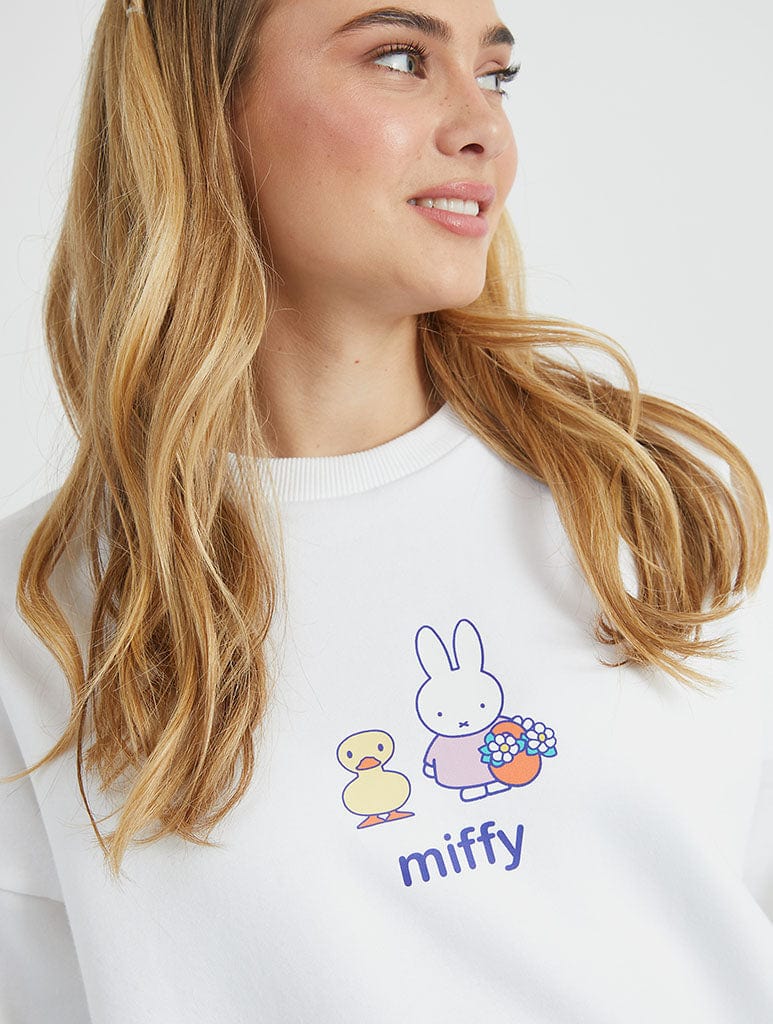 Miffy x Skinnydip Easter Sweatshirt in Ecru Hoodies & Sweatshirts Skinnydip London