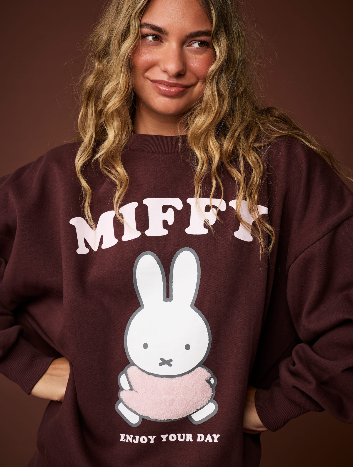 Miffy x Skinnydip Enjoy Your Day Sweatshirt Hoodies & Sweatshirts Skinnydip London
