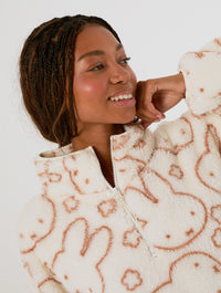 Miffy x Skinnydip Flower Fleece Jacket Clothing : Jacket : Outerwear Skinnydip London